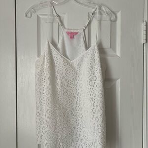 Lilly Pulitzer White Lace Top